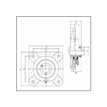 ISO UCF214 Bearing Unit