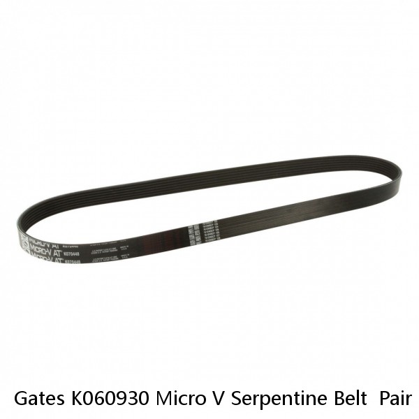 Gates K060930 Micro V Serpentine Belt  Pair (2)  #1 small image