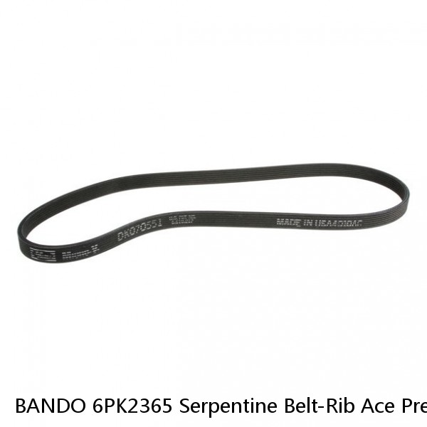 BANDO 6PK2365 Serpentine Belt-Rib Ace Precision Engineered V-Ribbed Belt  #1 small image