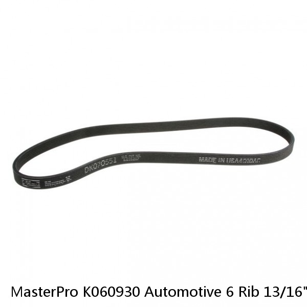 MasterPro K060930 Automotive 6 Rib 13/16" x 93-5/8 OC Serpentine Belt #1 small image