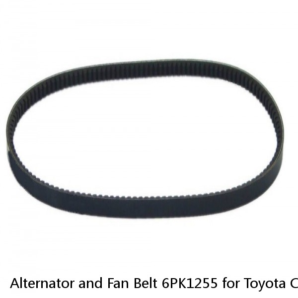 Alternator and Fan Belt 6PK1255 for Toyota Camry RAV4, Scion tC (Fits: Toyota) #1 small image